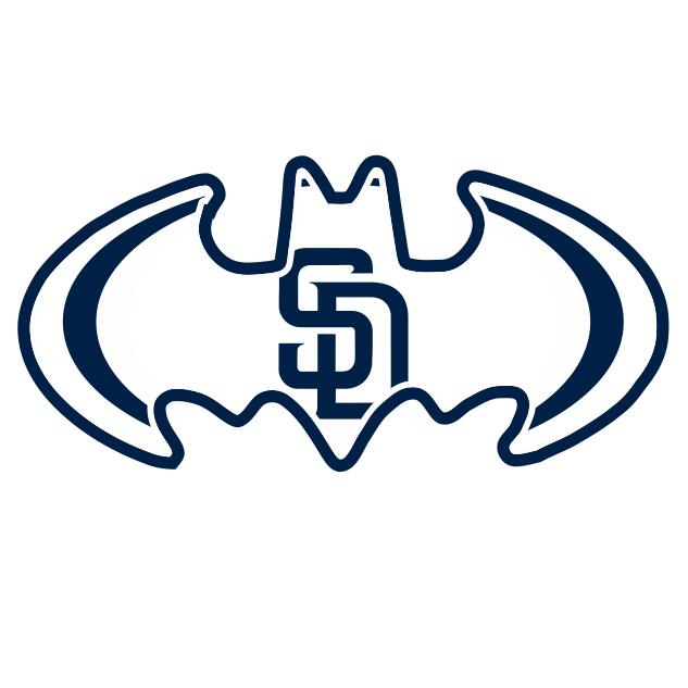 San Diego Padres Batman Logo iron on transfers
